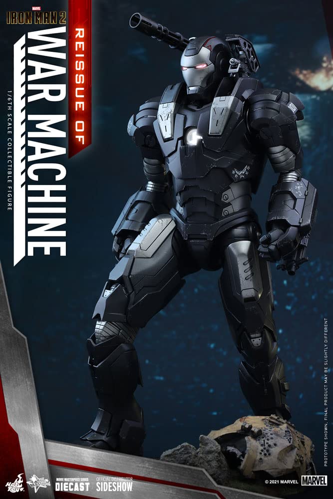 Movie Masterpiece DIECAST Iron Man 2 War Machine Scale Figure Silver [Re-release] 1/6