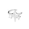 Geometric Zirconia Star Ear Cuff: Trendy Unisex No-Hole Clip with Cool Aesthetic