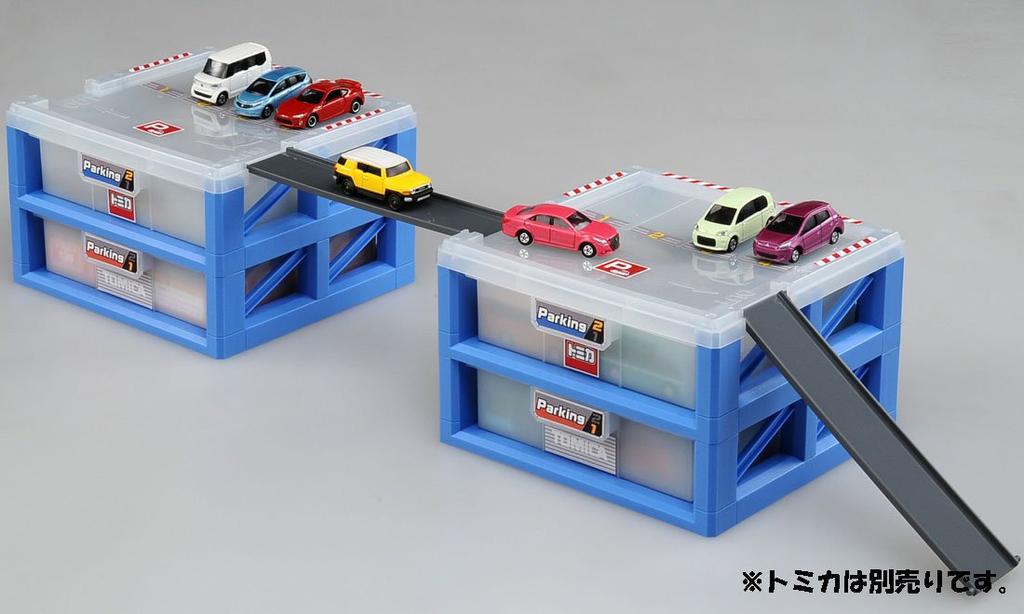 Parkovací kufřík Takara Tomy Mini Car Úložný prostor pro hračky od 3 let Splňuje bezpečnostní normy pro hračky Certifikace ST Mark TOMICA TAKARA TOMY Plast Bílá