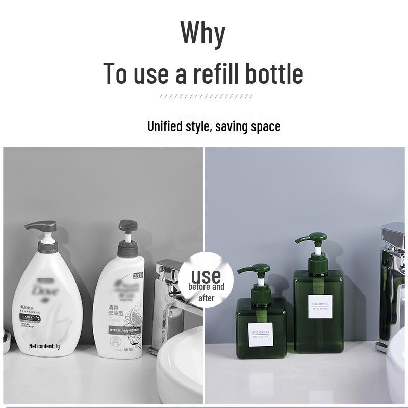 Reise-Druckflaschen zum Nachfüllen für Duschgel, Shampoo und Lotion - Tragbar und ideal für Geschäftsreisen