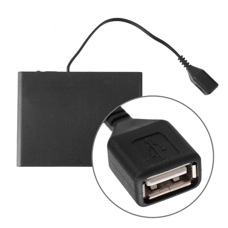 2/3/4/6/8 Slot AA Battery Case Storage Case Box With USB For Building Led Light Kit With Switches for Led Light Kit
