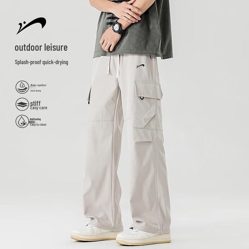 Men s Outdoor Water-Repellent Straight-Leg Casual Pants M