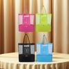 Lightweight Foldable Beach Bag for Women with Cooling Compartment Durable Polyester Vacation Style Hand Washable, Perfect for Towels & Swimsuits