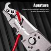 18 in 1 Foldable Wire Stripper,Multi-function Wire Stripping Pliers Cable Cutter