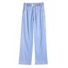 Women's Summer Tencel Wide-Leg Jeans - Lightweight, Elastic Waist, Ice Silk Drape, Loose Fit.