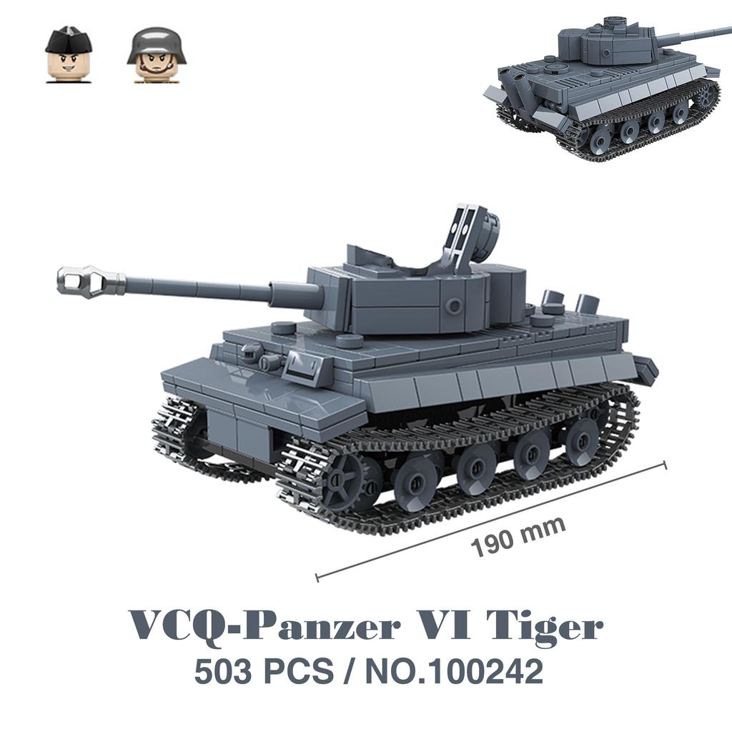 Military Tanks Stuart SdKfz251 PanzerVI Sherman US Army Quan Guan WW2 Soldier Figure Model Building Block Brick Kid Children Toy