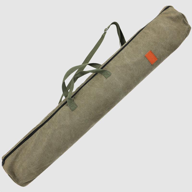 Thickened Canvas Fishing Rod Bag with Large Capacity and Lightweight Design