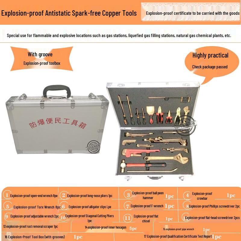 36-Piece Explosion-Proof Tool Set