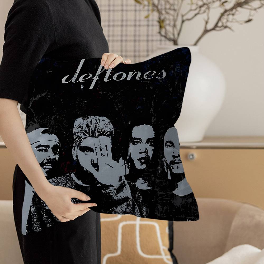 Hip Hop Singer Star Deftones Pillow Anime Pillow Sofa Bed Head Pillow Cover Cushion Cover 45x45 Cm Fashion