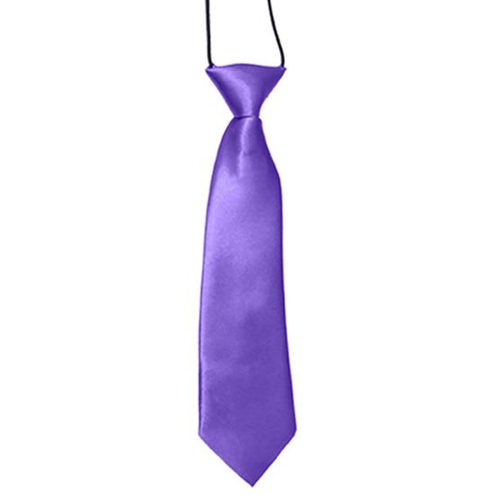 Necktie Breathable Elastic Solid Color Boy Stain Necktie for Wedding