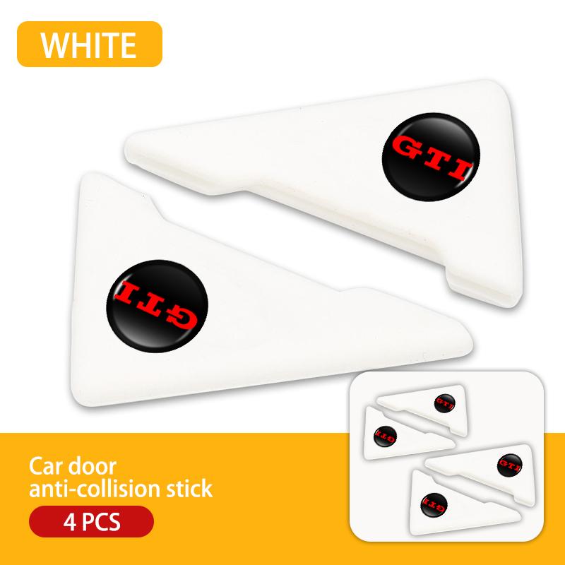 W128W127Silicone Car Door Corner Protective Cover Anti-Scratch Sticker For Volkswagen VW GTI Tiguan Passat B5 B6 B7 CC Jetta MK5 MK6