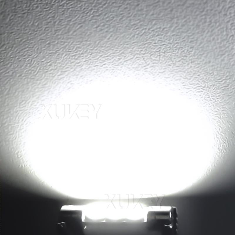OEMASSIVE 4pcs 28mm 29mm 6614F LED Light Bulbs Car Interior Vanity Mirror Lights Sun Visor Map Lighting Lamps 6615F 6612F 3021