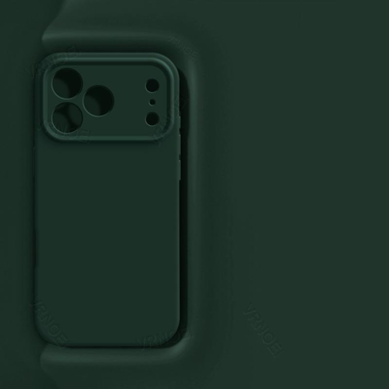 Original Silicone Feel Lens Protection Case For iPhone 17 14 12 11 13 15 16 Pro Max for Apple 16 15 14 Plus Air Shockproof Cover