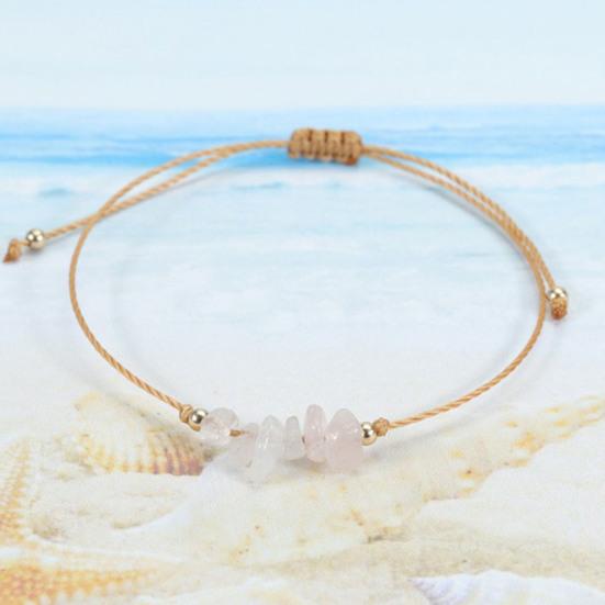 Gemstone Bracelet Women Men Adjustable Braided Crystal Bracelet Boho String