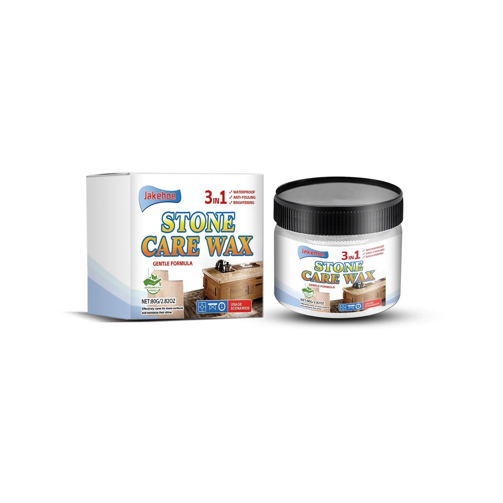 

JAKEHOE Stone Care Wax for Marble & Granite - Cleaner, Polish & Protector