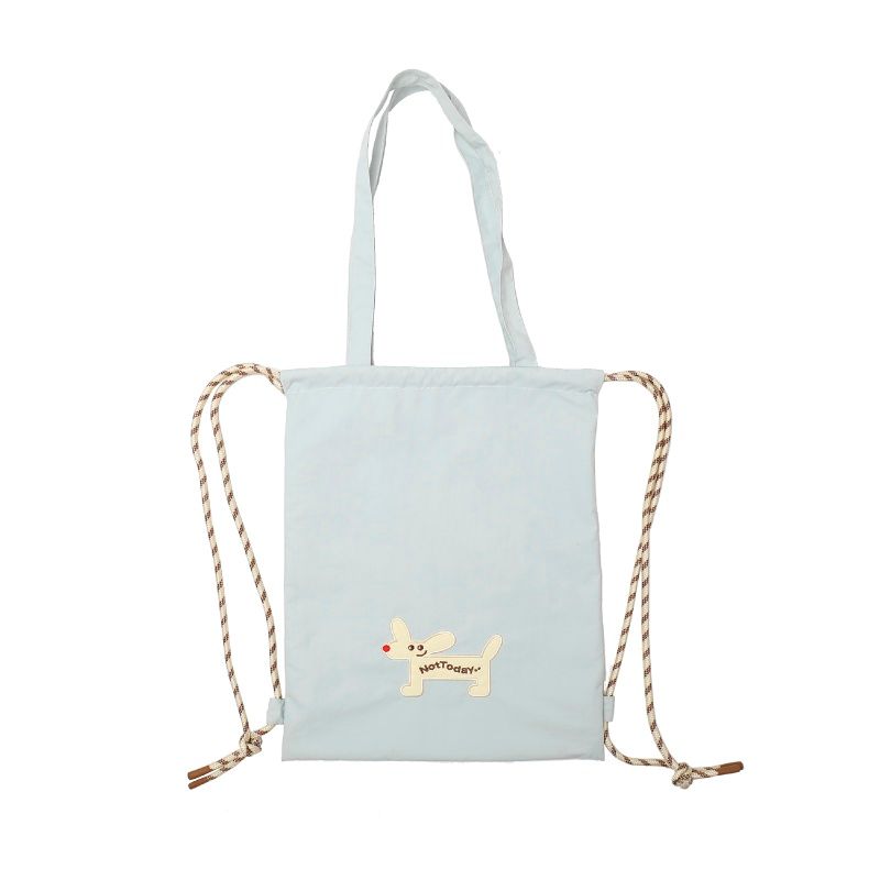 

Nottoday Big Ear Dog Drawstring Pull String Backpack Shoulder Bag Large Capacity Multifunctional Work Clothing Sports Bag Deep card