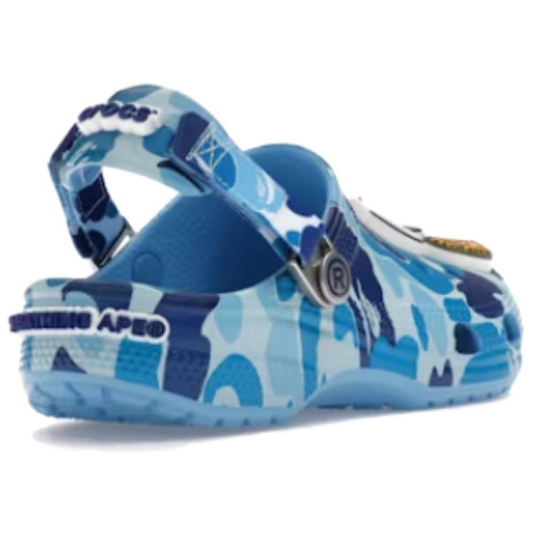 Crocs Sabot Classique A Bathing Ape Abc Camo Bleu Enfants 210285-4TB
