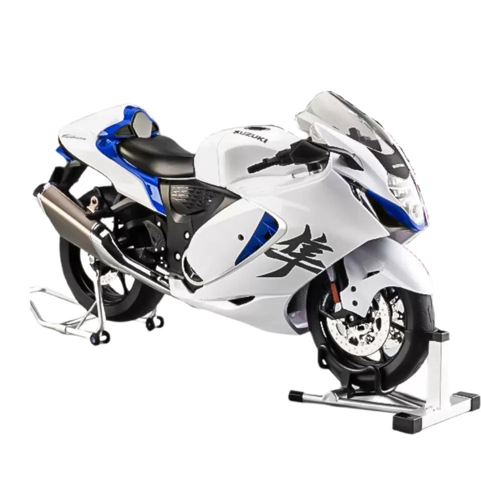Spray 1/6 SUZUKI HAYABUSA GSX-1300R Alloy Diecast Motorcycle Model Collection Hobby High Simulation Home Decoration Ornament Boy
