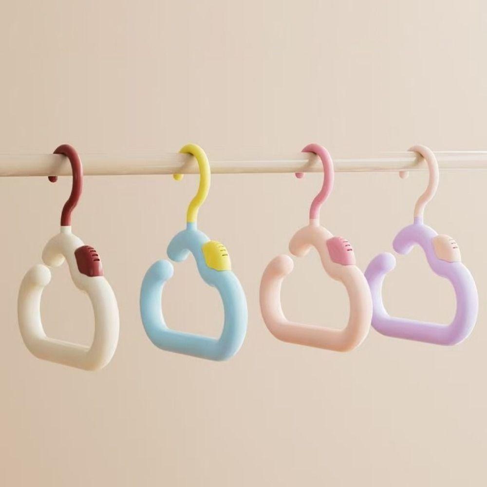 2PCS Dopamine Scarf Tie Hanger Colorful Bag Hanging Rack Space Saving Hat Storage Hanger Home Use