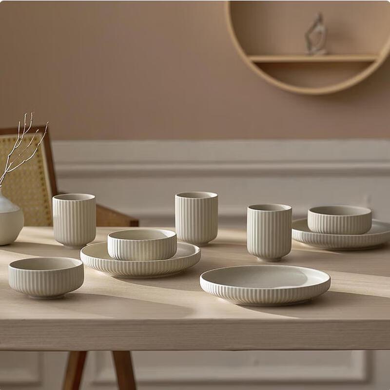 Glazed Summer Truffle Ceramic Dinnerware Set