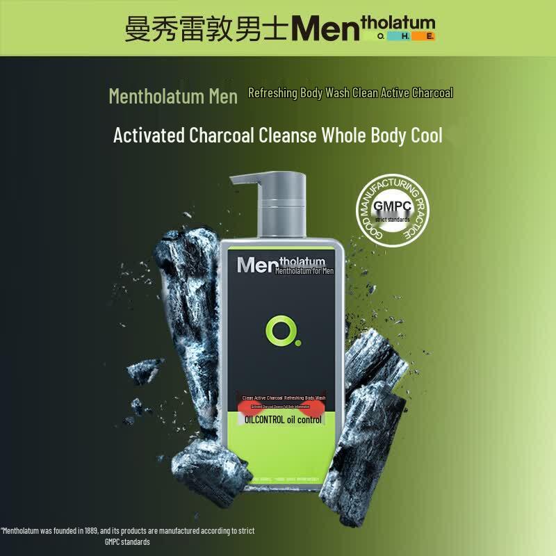 Mentholatum Men's Refreshing Activated Carbon Shower Gel