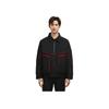 Li Ning Sports Lifestyle Series Solid Color Pocket Detail Polo Collar Long Sleeve Jacket Men Jacket Black AJDR449-3
