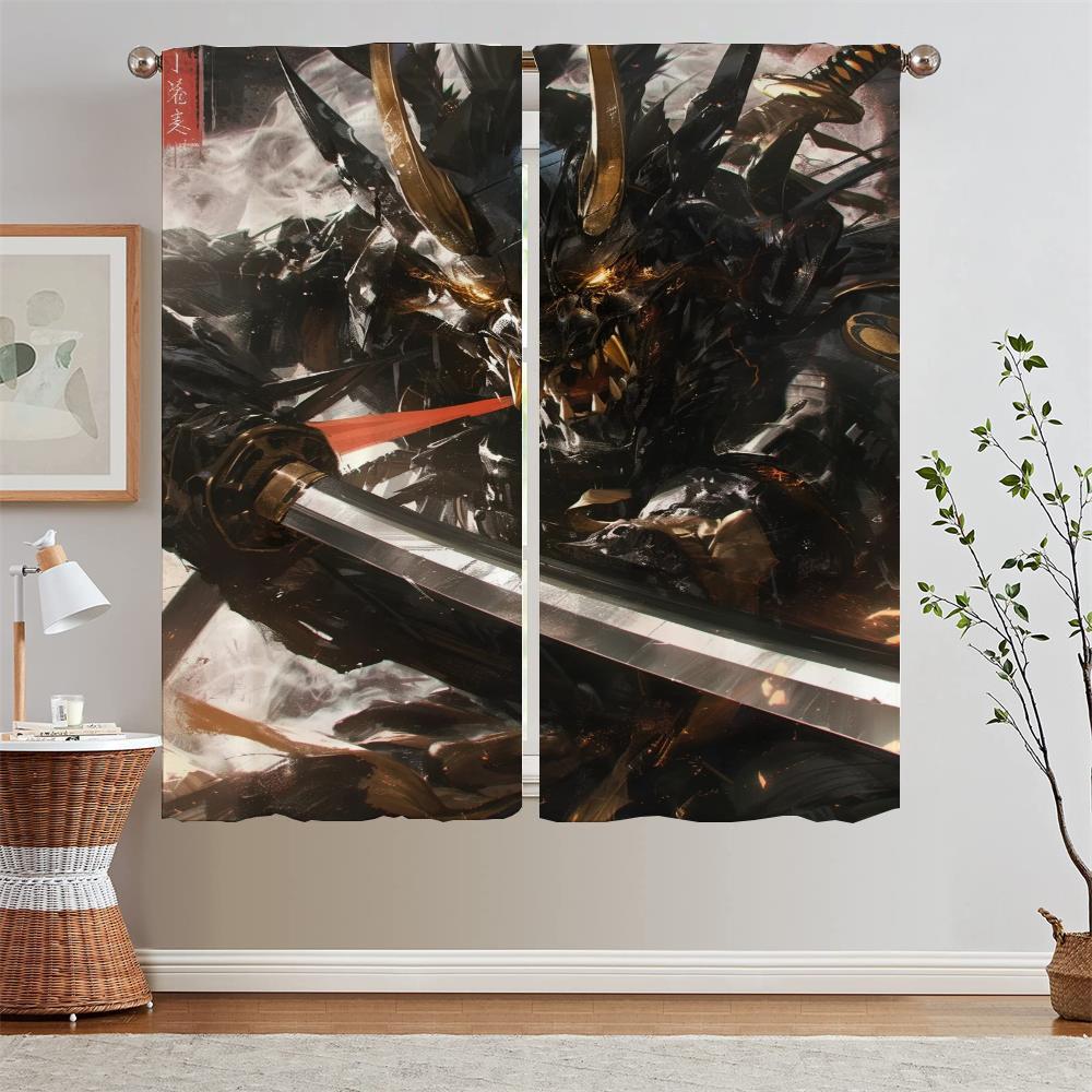 

Призрачный воин Жалюзи Тюль на кухне Шторы для гостиной Затемняющие шторы Затемняющие перегородки Карнизы для штор Щупальца W50xH70cmx2pcs-CL