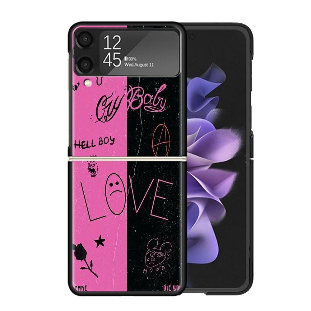 Lil Peep Singer Cases For Samsung Galaxy Z Flip 4 5 6 7 3 Z Flip7 Flip6 Flip4 Flip5 Flip3 5G Hard Shockproof Fundas Cover Galaxy