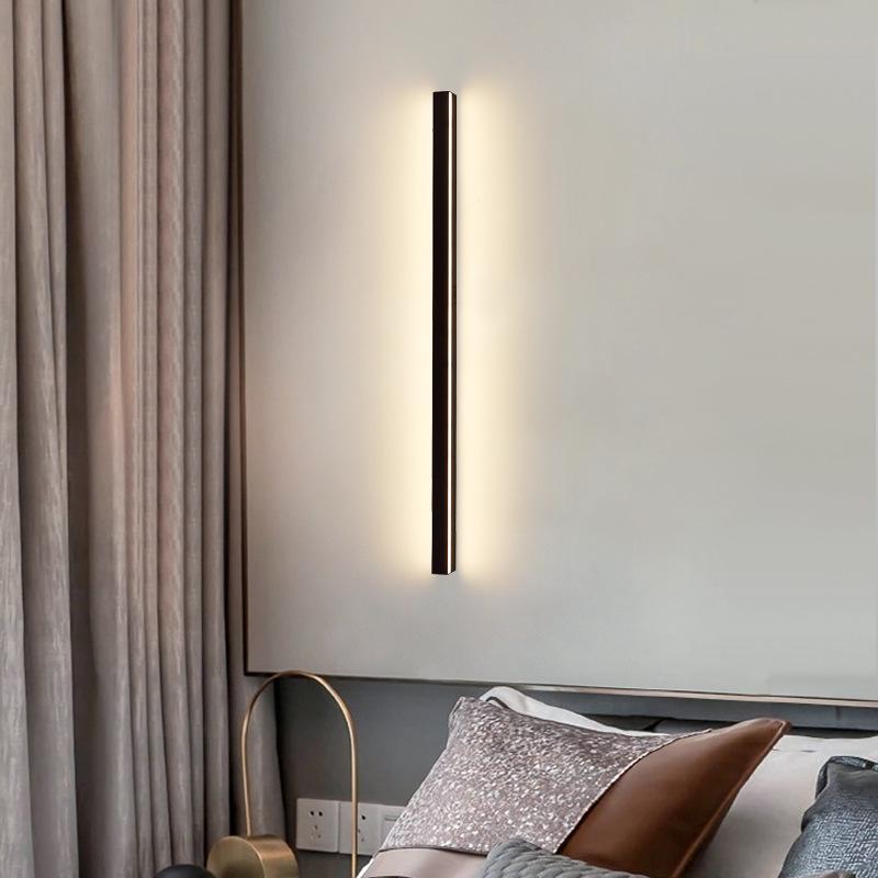 Wall Light Modern Minimalist Indoor Wide Long Stric LED Light Living Background Personality Bedroom Bedside Aisle Wall Lamp
