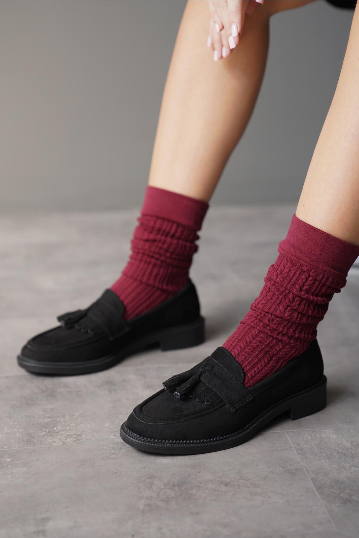 

Women s Fashion Style Special Design Tassel Buckle Loafer Casual Shoes 36