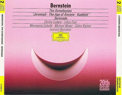 CD LEONARD BERNSTEIN, ISRAEL PHILHARMO - The Symphonies (Jeremiah / The Age  D206074 Deutsche Grammo 1994 US Classical Used