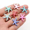 10pcs 2-Sizes Stainless Steel Starfish Charms Pendant Enamel DIY Jewelry Making Accessories Findings Bracelet Necklace Earrings