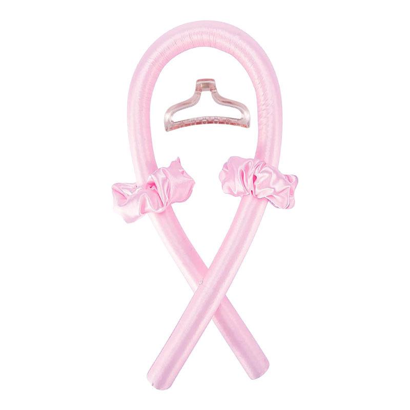 Rouleaux de cheveux sans chaleur bandeau tige de curling mousse bigoudi soie ruban de curling anneau de cheveux bricolage outils de coiffure faire des boucles de cheveux