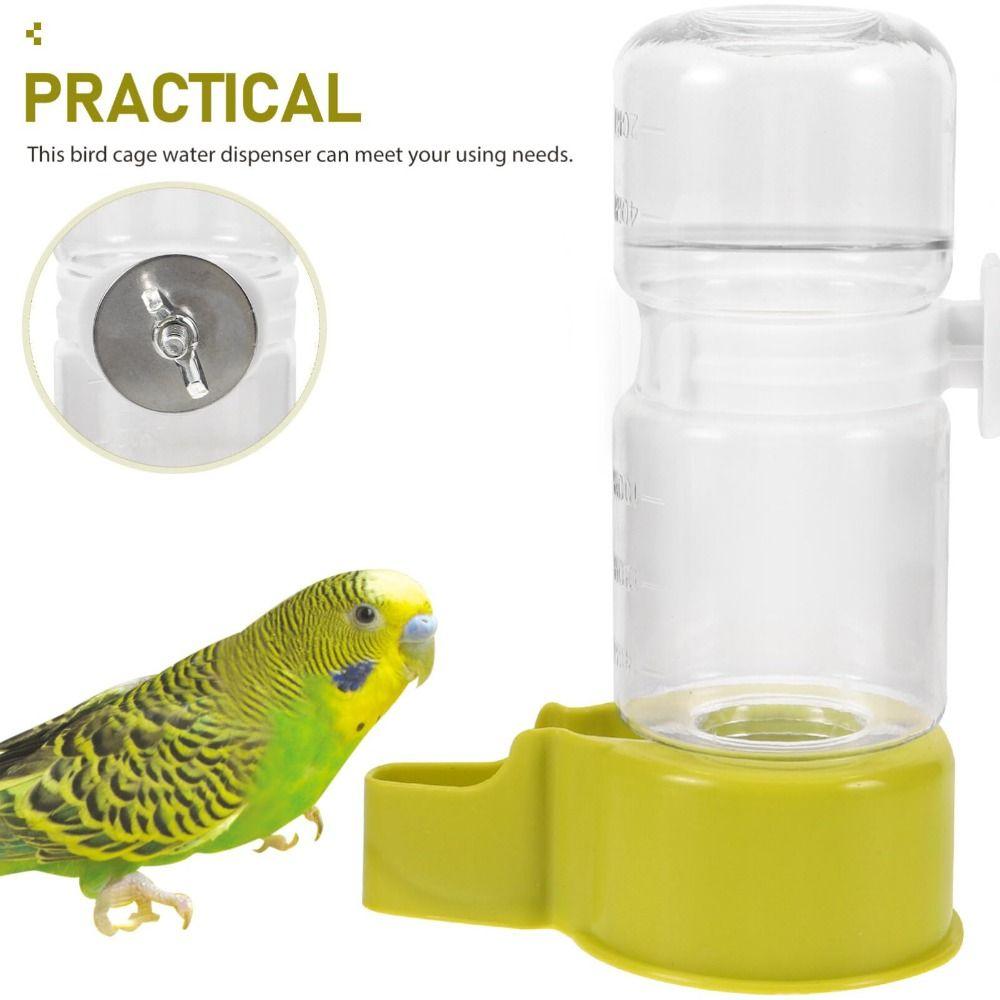 Automatic Drinker Feeder Transparent Bird Water Feeder Bottles Bird Water Dispenser