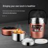Portable 304 Stainless Steel Vacuum Insulated Lunch Box with Double Layer for Long Heat Retention