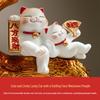 Money Tree: Wealth-Attracting Cat Figurine for Shop or Home, Perfect for Store Opening and Housewarming