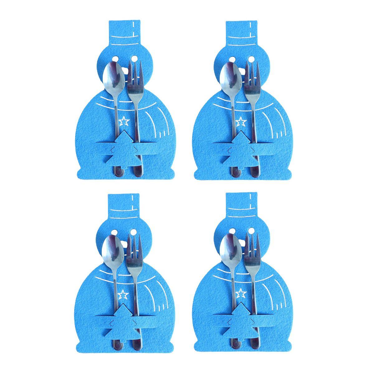 

Санта-Клаус Різдвяна ялинка Органайзер для посуду Сумка для столових приборів Настільні прикраси Різдво Тримач для ножів і виделок 17