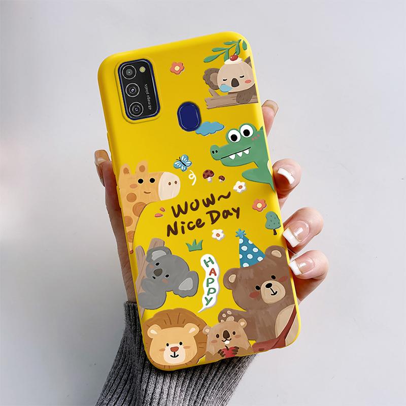 For Samsung Galaxy M21 M30S M31 M31s Case Soft Silicone Phone Back Cover For Samsung M31 M31S M30s M21 M 30 S Case Cartoon Funda