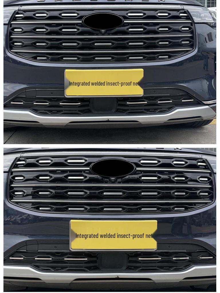 Ford Explorer 23-25 Radiator Protection Net: Insect Screen & Front Grille Clip-On, No Disassembly Needed