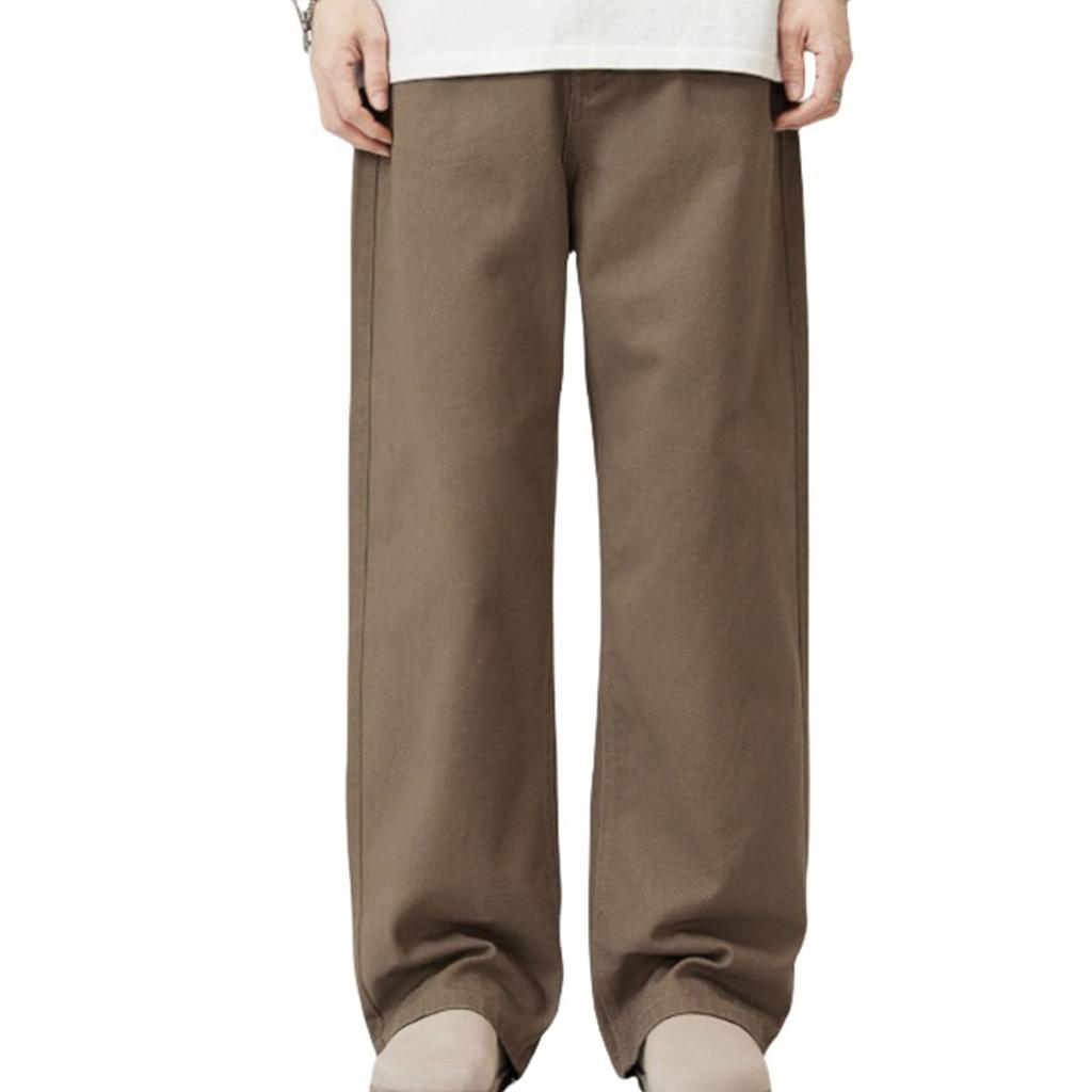 Mens Straight Leg Jeans Baggy Lightweight Wide Leg Denim Pants Casual Fashion Vintage Bell Bottom Jeans Men