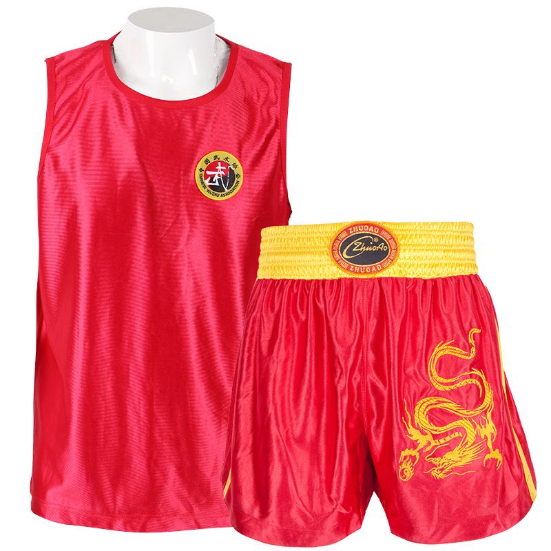 Embroidered Dragon Sanda Muay Thai Boxing and Fighting Suit Set