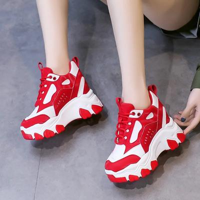 Chaussures de papa à la mode pour femmes, hauteur intérieure, printemps et automne 2024, nouvelles chaussures de mode, chaussures de sport décontractées pour femmes, chaussures à plateforme