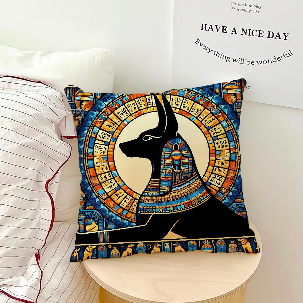 

Ретро Мода Величественная Тайна Древнеегипетский Удобная Мягкая Наволочка Для Дивана Гостиной Домашний Декор Защитные Чехлы 40x40CM(16x16in)