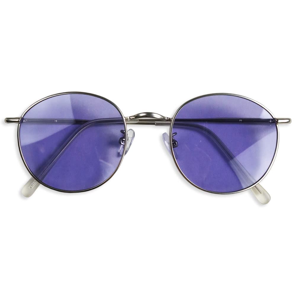 

[Quintet] High-Function Boston Sunglasses for Men, Polarized, Photochromic, UV Protection, Colored Lenses, Metal Frame, 28-ty-3550ph (4ph Purple)
