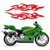 2 Stück Reflektierende Flammenform Motorradaufkleber Flammenaufkleber Wasserdichter Autoaufkleber Aufkleber Motorradzubehör Universal