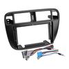 9" Radio Stereo Dash Fascia Frame Panel Trim With Harness Fit for Honda Civic EJ/EK/EM 1995 1996 1997 1998-2001 LHD