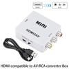 HDMI-compatible To RCA Video Scaler Converter Box 1080P Video Composite Adapter HDMI2AV Adapter With 3.5mm Audio Cable For TV PC