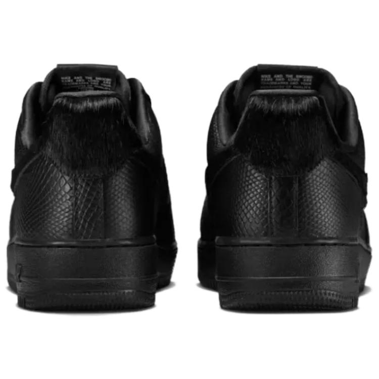 Nike Air Force 1 Abrasion Resistant Low Top Skateboard Shoes Unisex Black Sneakers HQ1977-001