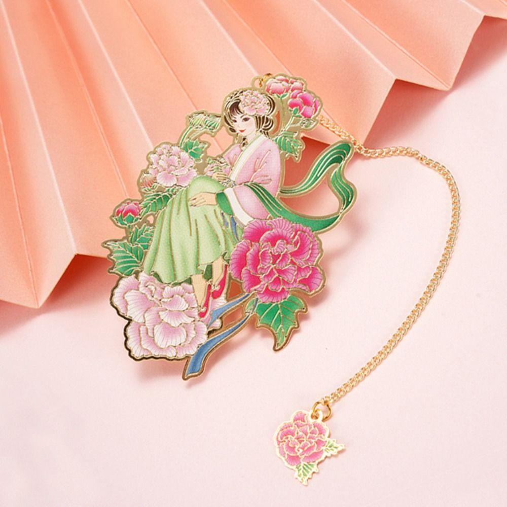 

Book Page Marker Metal Flower Fairy Bookmarks Hollowed Tassel Bookmark Birthday Gift