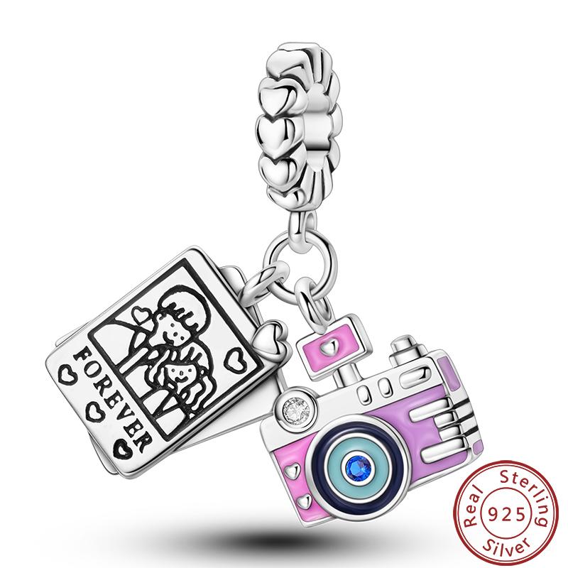 100% Metal Camera Typewriter Robot Bow Sweet Charms Beads 3Mm Make your own Best Fine Accessory Gifts Making Elegant Fashion Beautiful Lovely